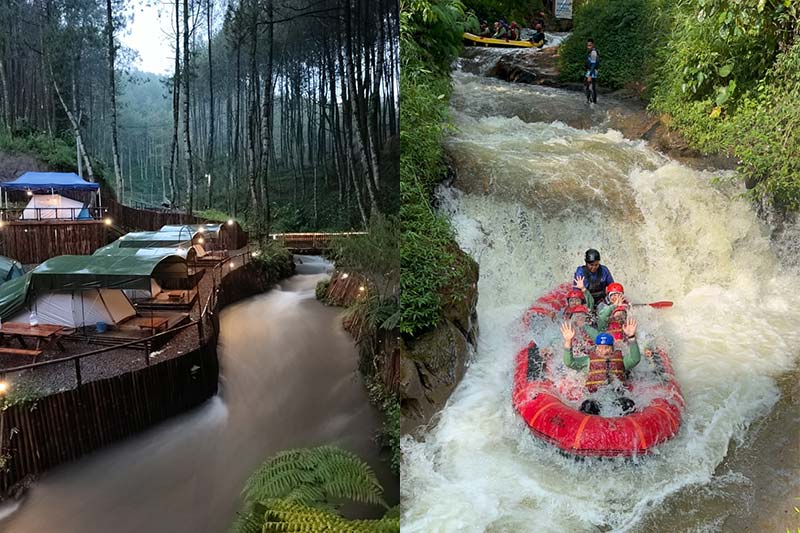 Arung Jeram di Pangalengan, Cocok untuk Liburan & Team Building Bersama Muara Rahong Hills