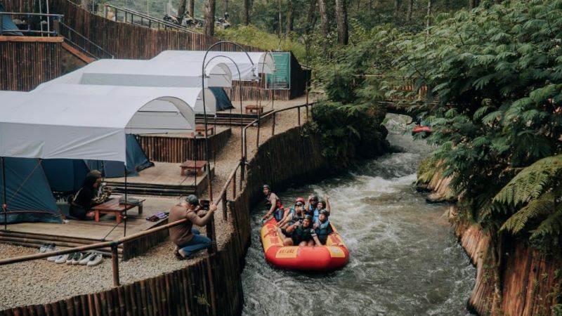 Wahana Sungai Paling Seru di Bandung Selatan, Seru untuk Keluarga Ini Lokasinya